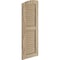 Ekena Millwork Timberthane Riverwood 2 Equal Louver w/Elliptical Top Faux Wood Shutters, 15W x 44H, 39 Low Side, PR SHULVL15X44RWPR - alternate 5